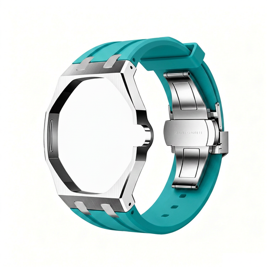Turquoise & Silver - Half Steel